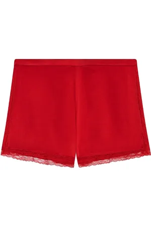 DRIES VAN NOTEN Shorts con efecto satinado