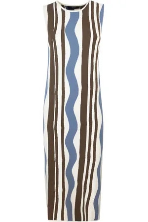 Max Mara Vestido midi con motivo de ondas