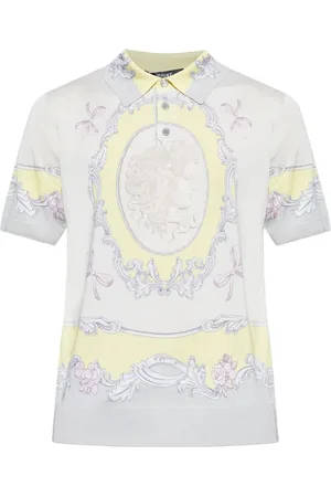 VERSACE Playera tipo polo con motivo Medusa