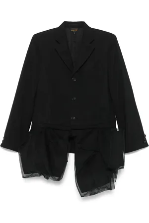 Comme des Garçons Blazer con detalle de tul