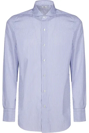 Finamore Camisa con rayas estampadas