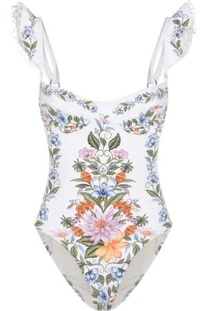 Farm Rio Traje de baño con estampado floral
