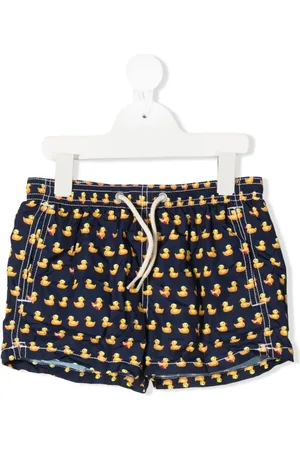MC2 SAINT BARTH Shorts de playa con estampado de patos