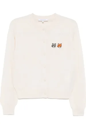 Maison Kitsuné Cárdigan con parche Double Bold Fox Head