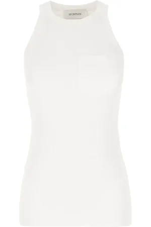 Sportmax Camiseta de tejido fino de canalé