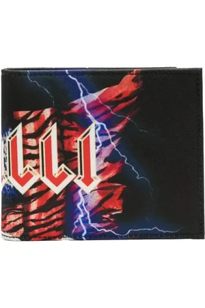 Roberto Cavalli Cartera plegable con logo estampado