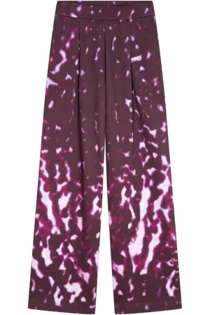 DRIES VAN NOTEN Pants con estampado tie-dye