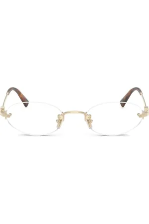 Miu Miu Lentes con armazón ovalada