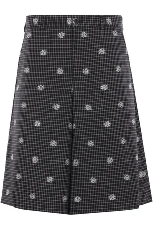 Comme des Garçons Shorts con cuadros estampados