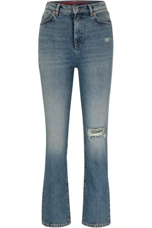 HUGO BOSS Jeans tapered con parche del logo