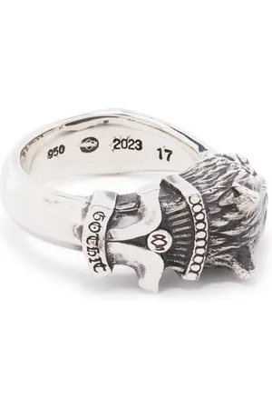 YOHJI YAMAMOTO Anillo con diseño de cabeza de lobo