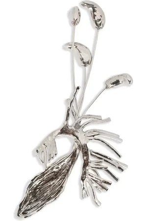 DRIES VAN NOTEN Broche con motivo floral