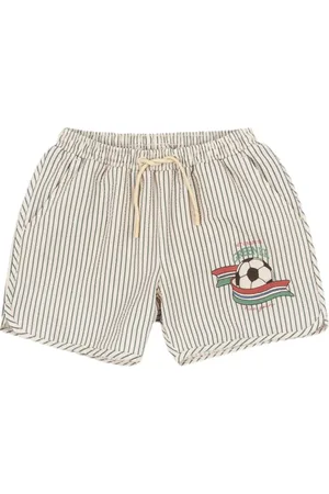 Konges Sløjd Shorts de playa con rayas estampadas