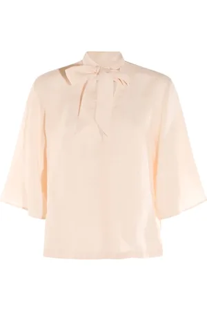 Glanshirt Blusa con moño en el cuello