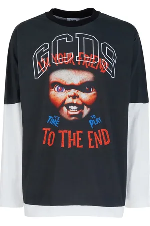 GCDS Playera gruesa manga larga