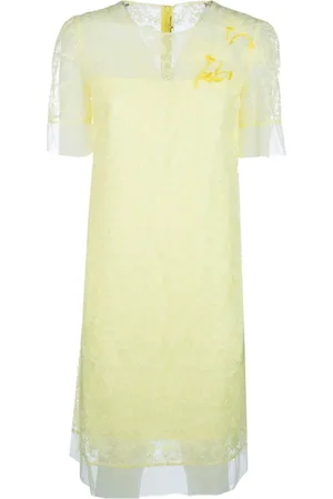 ERMANNO SCERVINO Vestido midi con bordado floral