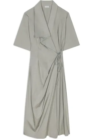 DRIES VAN NOTEN Vestido drapeado con diseño cruzado