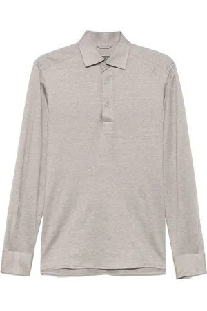 Ermenegildo Zegna Playera tipo polo con efecto melange