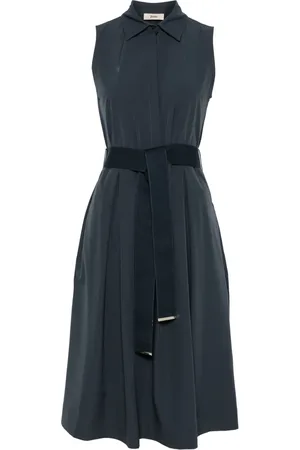 HERNO Vestido midi con cinturón