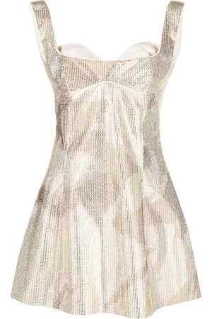 GCDS Vestido corto Mina Bell con detalles de cristal