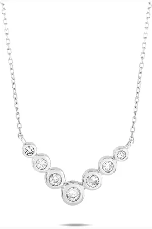 LB Exclusive 14K white gold diamond necklace