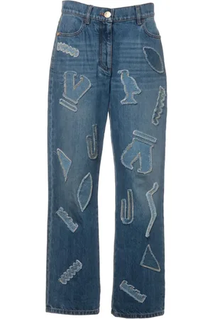 CHANEL Jeans con diseño patchwork 2019