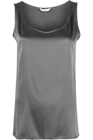 Max Mara Top sin mangas con cuello cuadrado