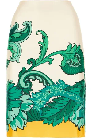 Etro Falda midi de seda