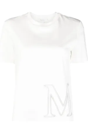 Max Mara Playera manga corta con logo estampado