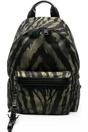 Roberto Cavalli Mochila con estampado de tigre