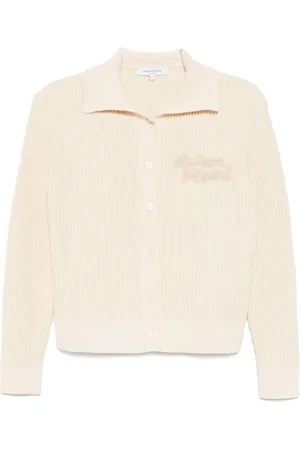 Maison Kitsuné Cárdigan con parche del logo