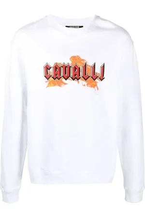Roberto Cavalli Sudadera con logo estampado