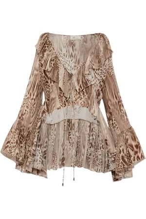 BLUMARINE Blusa de gasa estampada