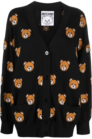 Moschino Cárdigan tejido con motivo Teddy Bear