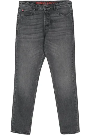HUGO BOSS Jeans tapered con efecto envejecido