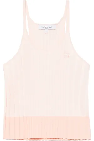Maison Kitsuné Camiseta tejida con parche de zorro bebé