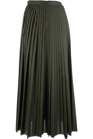 Fabiana Filippi Falda midi con diseño plisado