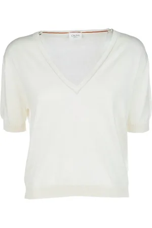 CRUNA Top tejido con cuello en V