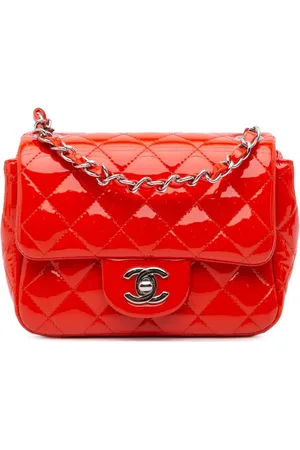 CHANEL Bolsa crossbody Mini Square Classic Patent Single Flap 2016-2017