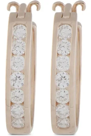 LB Exclusive Aretes en oro rosa de 14kt con diamante