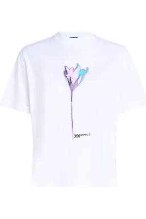 Karl Lagerfeld Playera con estampado floral