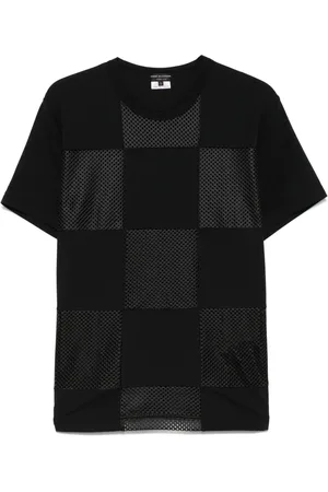 Comme des Garçons Playera con cuadros estampados