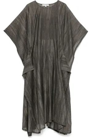 COLOUR 5 POWER Vestido midi con detalles de volantes