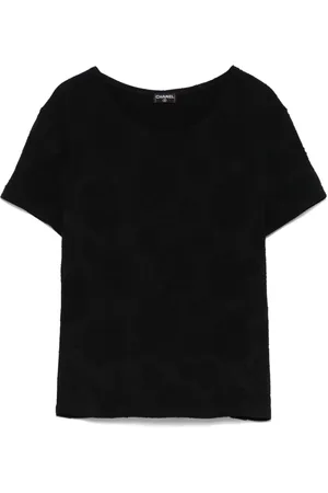 CHANEL Playera con motivo floral 2010