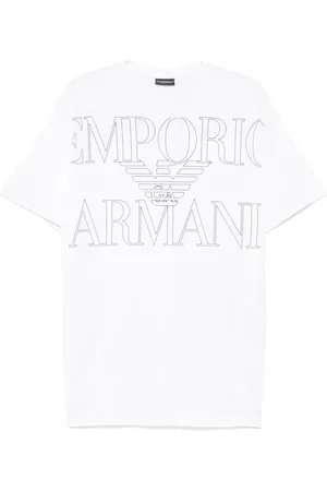 Emporio Armani Playera con logo estampado
