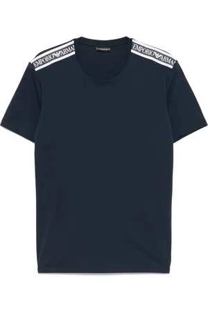 Emporio Armani Playera con logo de goma