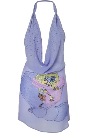 GCDS Vestido corto con estampado Spongebob