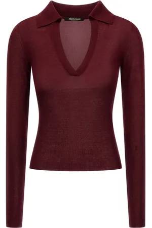 Roberto Cavalli Playera tipo polo de tejido fino