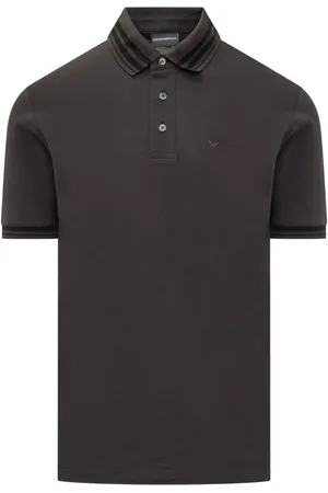 Emporio Armani Playera tipo polo con logo bordado