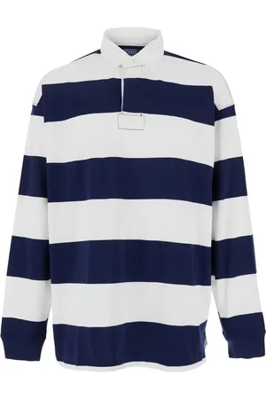 Ralph Lauren Playera tipo polo manga larga con rayas estampadas